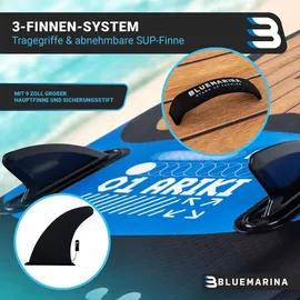 BLUEMARINA SUP Board Set Ariki 325 x 86 x 16,5 cm schwarz