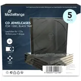 MediaRange BOX31 5er-Pack CD-Jewelcases für 1 Disc schwarz