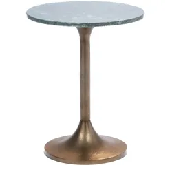 Sofaende Marmor grün 40 cm - Rund Marmor Amadeus 40x40 cm