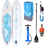 Zray Aufblasbares Stand Up Paddle Board X3 Komplettset Blau 365 x 81 x 15 cm inkl. Zubehör