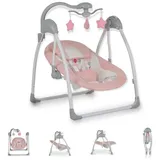 Moni Moni, Babywippe elektrisch Jessica Spielbogen Musikfunktion Schaukelfunktion rosa
