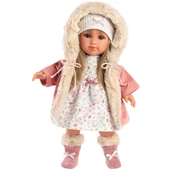Llorens Puppe Elena blond mit Kapuzenmantel 35cm
