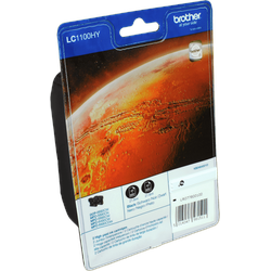 2 Brother Tinten LC-1100HYBKBP2DR  schwarz