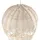 Beliani Wandobjekt Ballon Bemba Rattan 60 cm Naturfarben