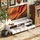 Homcom TV Schrank 140 cm Lowboard 45x34x140 cm Weiß Holzwerkstoff