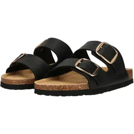 NOU Sandale NOU "Bundao", Damen, Gr. 40, schwarz, Lederimitat, Schuhe Sandale, atmungsaktiv