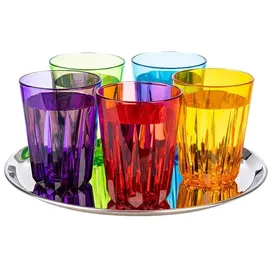 APS Tablett KAFFEEHAUS silber rund Ø 27,0 cm