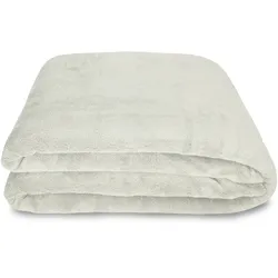 NYVI Kuscheldecke CozyFleece 150x200 cm - Wolldecke Flauschig, Warm, Weich, Fusselfrei Farbe:Creme,Größe:150x200 cm (1x)