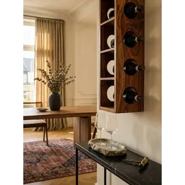 KADIMA DESIGN Weinregal 70 x 15 x 15 cm Braun