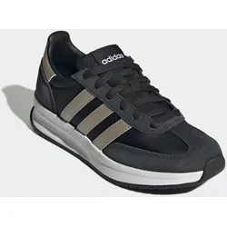 Sneaker ADIDAS SPORTSWEAR "RUN 72", Gr. 38, core schwarz, cyber metallic, carbon, Leder, Textil, sportlich, Schuhe