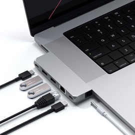 Satechi Pro Hub Mini USB-C 5 Ports), Dockingstation + USB Hub, Silber