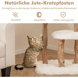 Costway Kratzbaum 124 cm weiß