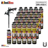 Brandschutzschaum B1 Bauschaum 20x750ml 1x Reiniger Schaum Montageschaum Pistole