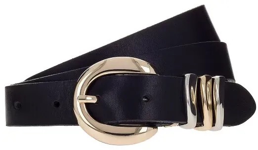 b.belt Gürtel Leder 105 cm schwarz