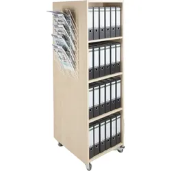 Bücherturm mit offenen Fächern