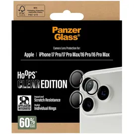 Panzer Glass PanzerGlass Hoops Transparent Kameraschutz iPhone 17 Pro; 17 Pro Max 16 Pro; 16 Pro Max