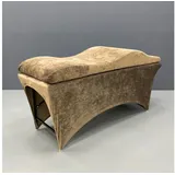 STM Company Massageliege Wellen-Matratze (Curved Lash Topper) mit Memory Schaum (180x60 cm / 190x70 cm, Mit Veloursbezug), ohne Kosmetikliege, ideal für Wimpernverlängerungen, PMU braun 190x70 cm