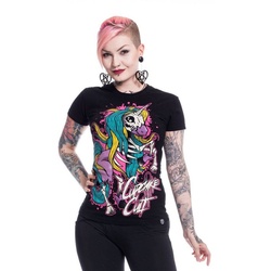Cupcake Cult T-Shirt Internal Unicorn Cute Anime schwarz S