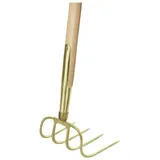 ede - idealspaten Gartenhacke 4 Zinken mit Schienenzwinge