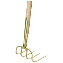 ede - idealspaten Gartenhacke 4 Zinken mit Schienenzwinge