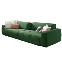 KAWOLA Big Sofa PALACE 3-Sitzer mit Sitztiefenverstellung Cord smaragd