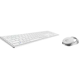 Rapoo 9850M Multi-mode Wireless Ultra-slim Advanced Desktop Set weiß, USB/Bluetooth, DE (00215385)