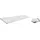 Rapoo 9850M Multi-mode Wireless Ultra-slim Advanced Desktop Set weiß, USB/Bluetooth, DE (00215385)