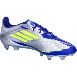 adidas Herren Fussballschuhe F50 ELITE FG MESSI IH0915 45 1/3 - Silver Met./Solar Yellow/Blue - 45 1/3