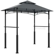 Outsunny Grillpavillon 2,43 x 1,48 m Dunkelgrau