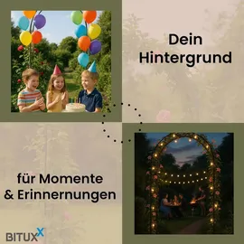 BITUXX Rosenbogen 240 x 0 x 0 cm Schwarz