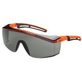 Uvex 9164246 Schutzbrille/Sicherheitsbrille Orange, Schwarz