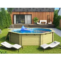 Karibu Pool Modell 3 A 300 x 300 x 120 cm inkl. Sandfilteranlage und Skimmer