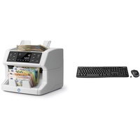 Safescan 2865-S Geldzählmaschine & Logitech MK270 Kabelloses Set mit Tastatur und Maus für Windows