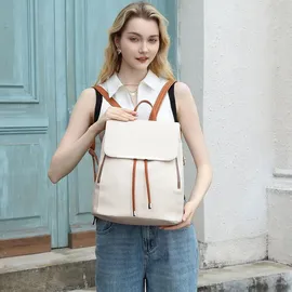 luxuskollektion Miss Lulu Damen Kunstleder Rucksack Elegant