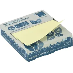 inFo Haftnotizspender »Recycling« inkl. Z-Notes, gelb gelb