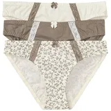 bonprix Slip 3 St. Braun 40/42