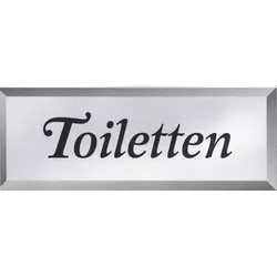Contacto Schild TOILETTEN mit Pfeil