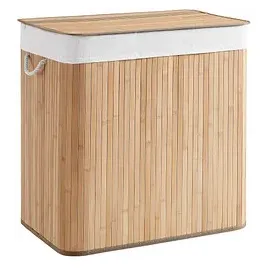 Songmics Wäschesortierer bambus