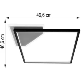 Nowa 2x LED quadratisch schwarz matt