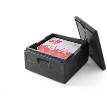 HENDI Thermobox, mit seitlich versenkten Griffen, Hält Temperaturen von -20°C bis +110°C stand, Innen: 350x350x(H)175mm, 21L, 410x410x(H)240mm, Polypropylen