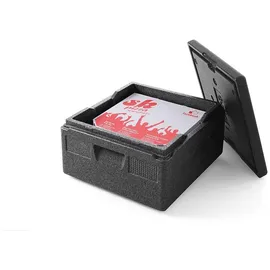 HENDI Thermobox, mit seitlich versenkten Griffen, Hält Temperaturen von -20°C bis +110°C stand, Innen: 350x350x(H)175mm, 21L, 410x410x(H)240mm, Polypropylen