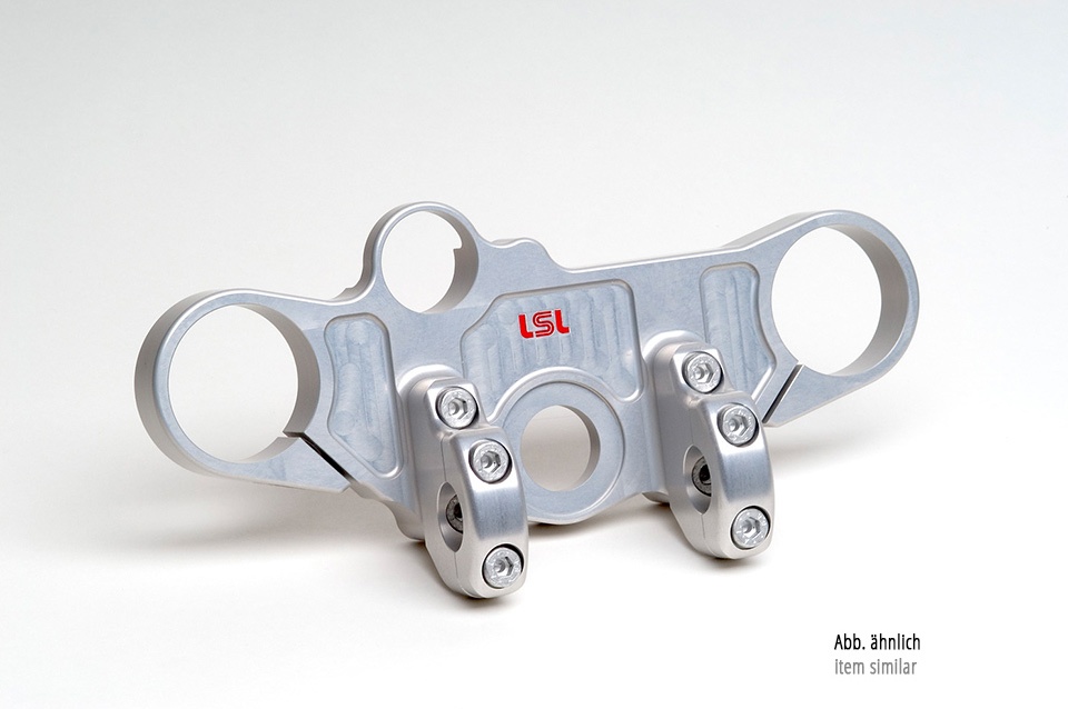 LSL Triple clamp GSX-R1000 03-, zilver