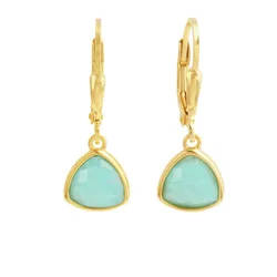 Zeeme Gemstones Ohrringe Silber 925 mit 2x Amazonit