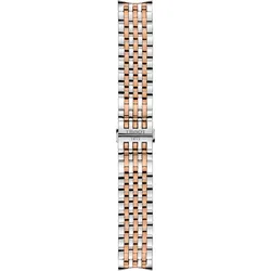 Tissot - Edelstahl Tissot Tradition Zweifarbiges Uhrenmetallband (grau/rosa) T605043232 - Grey/Rose gold