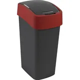 Curver Flip Bin 50 l schwarz/rot