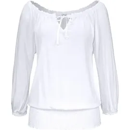 LASCANA Carmenshirt Damen weiß Gr.36/38
