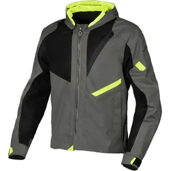 Macna Farrow, Textiljacke - Dunkelgrün/Schwarz/Neon-Gelb - XXL