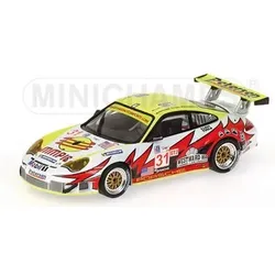 MINICHAMPS® 400056431 1:43 PORSCHE 911 GT3 RSR - BERGMEISTER/LONG/LUHR - WINNERS - PETERSEN MOTORSPORTS - 12H SEBRING 2005 L.E. 2112 pcs.