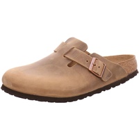 Birkenstock Classic Unisex Boston Leder Clogs, Tabacco Brown, 36 EU - 36 EU