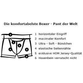 HOM Long Boxer weiß Viskose/Modal unifarben, weiß, NOS